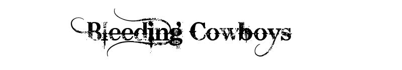 download model huruf font bleeding cow boys  