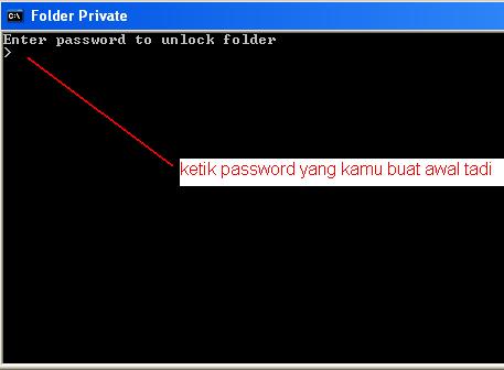 cara memberi password folder windows xp tanpa software