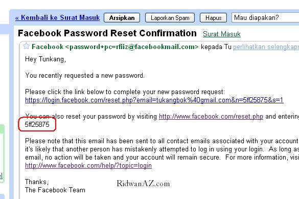 lupa password facebook