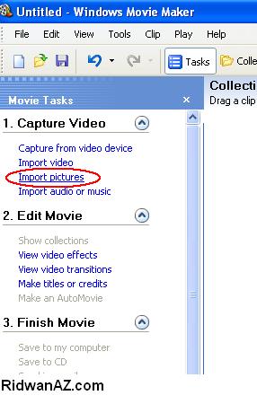 cara membuat video dengan movie maker windows xp