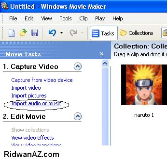 cara membuat video dengan movie maker windows xp