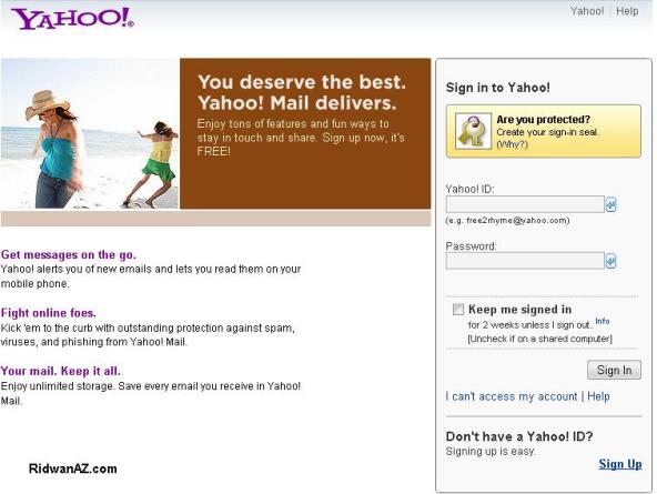 cara membuat email di yahoo