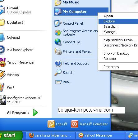 Cara Password Folder Tanpa Software Store